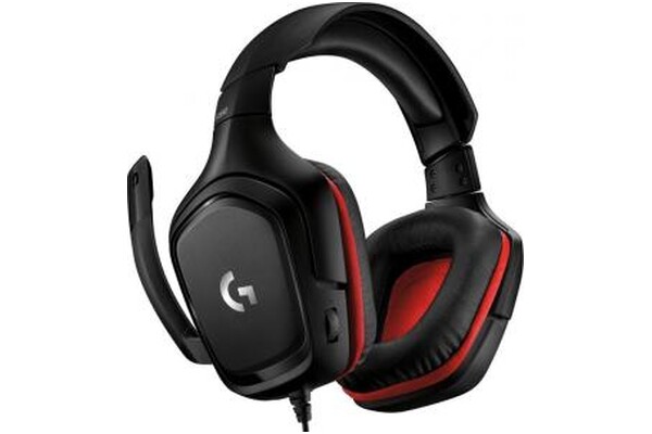 Słuchawki Logitech G332 Nauszne Przewodowe czerwony
