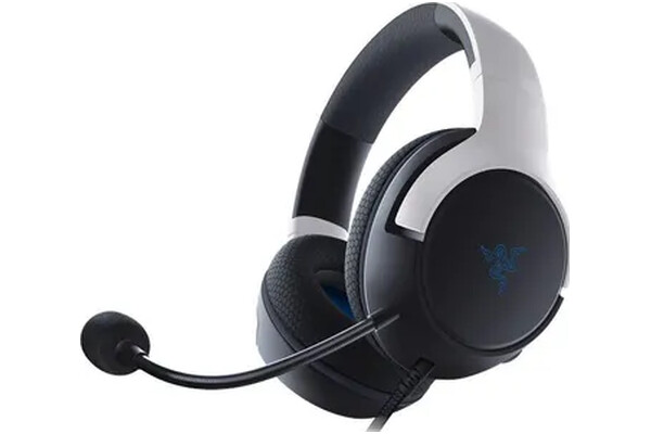 Słuchawki Razer Kaira PlayStation Nauszne Przewodowe biało-czarny