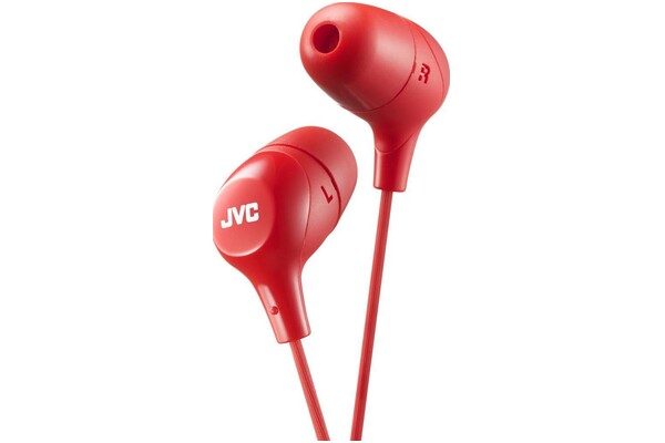 Słuchawki JVC HAFX38 Dokanałowe Przewodowe czerwony