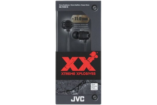 Słuchawki JVC HAFX102 Dokanałowe Przewodowe czarny