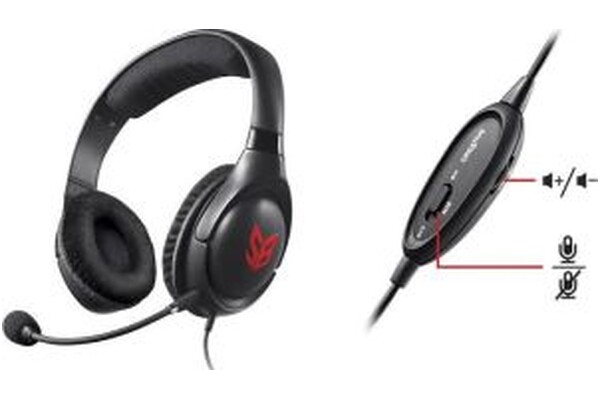 Słuchawki Creative Sound Blaster Blaze Nauszne Przewodowe czerwony