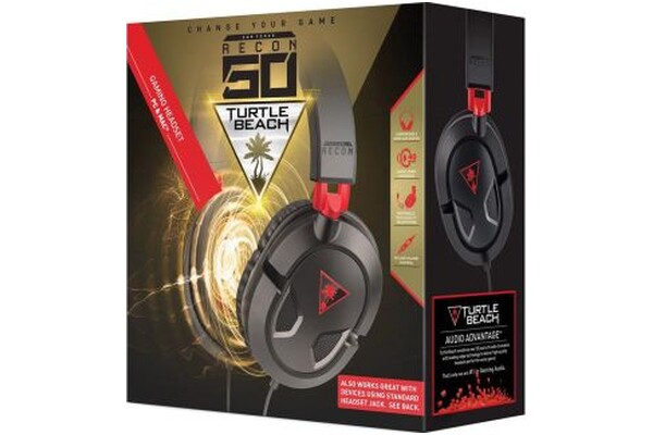 Słuchawki Turtle Beach Recon 50 Nauszne Przewodowe czerwony