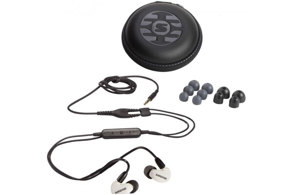 Słuchawki Shure SE215 Aonic 215 Dokanałowe Przewodowe biały