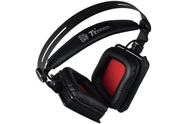 Słuchawki Thermaltake HTVTOANECBK12 Verto Nauszne Przewodowe czerwony
