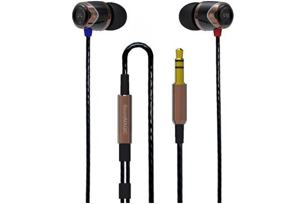 Słuchawki SoundMAGIC E10C Dokanałowe Przewodowe brązowy
