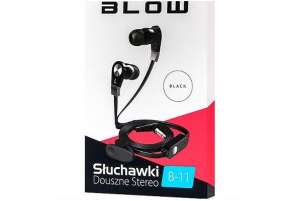 Słuchawki BLOW B11 Dokanałowe Przewodowe czarny
