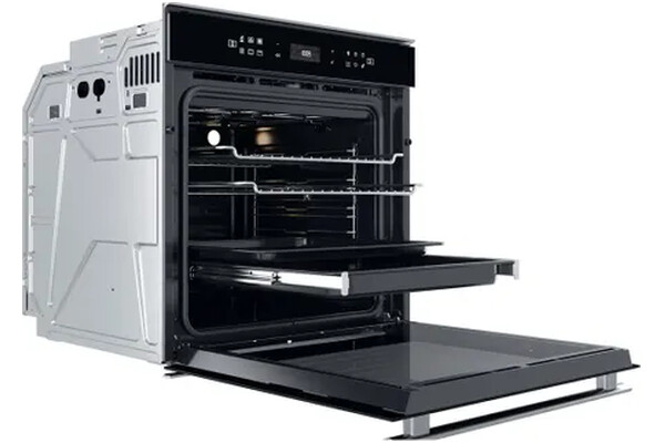 Piekarnik do zabudowy Whirlpool W6OM44S1HBL elektryczny Inox-czarny