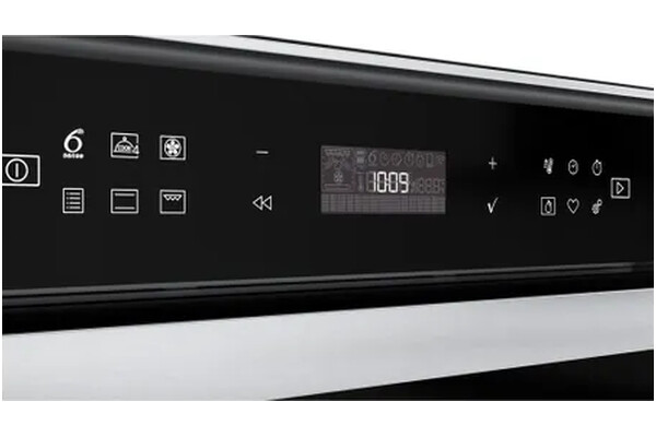 Piekarnik do zabudowy Whirlpool W6OM44S1HBL elektryczny Inox-czarny