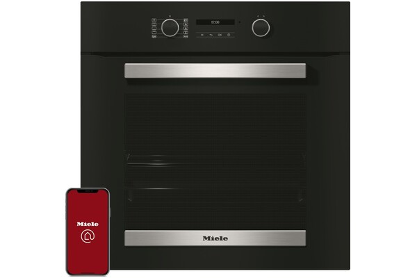Piekarnik do zabudowy MIELE H2465B elektryczny Czarno-stalowy