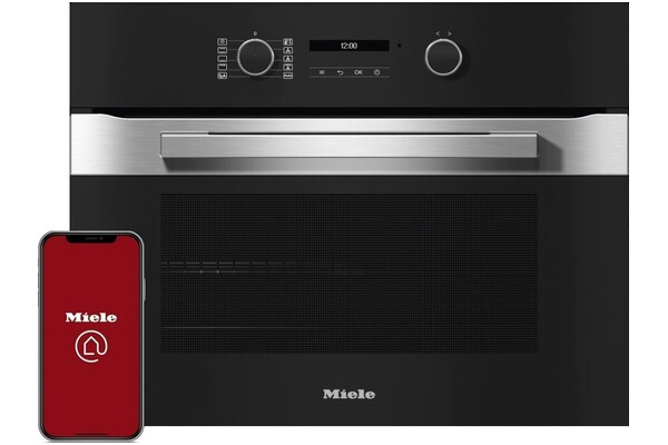 Piekarnik do zabudowy MIELE H2841B elektryczny Czarno-stalowy