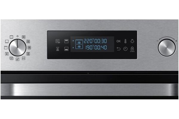 Piekarnik do zabudowy Samsung NV66M3531BS Dual Cook elektryczny srebrno-czarny
