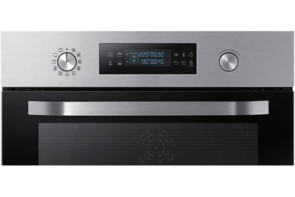 Piekarnik do zabudowy Samsung NV66M3531BS Dual Cook elektryczny srebrno-czarny