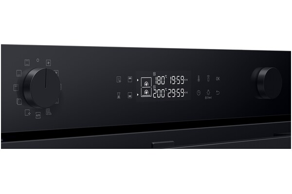 Piekarnik do zabudowy Samsung NV7B4525ZAK Dual Cook Flex elektryczny czarno-szklany
