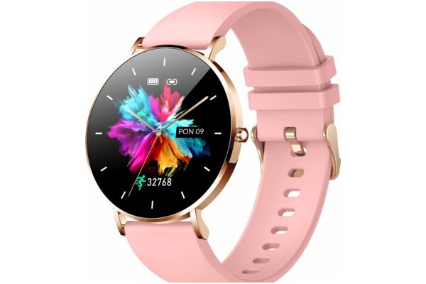 Smartwatch Manta Alexa 1.32" złoty