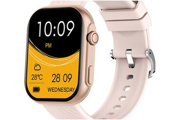Smartwatch Manta Revo 2.01" różowo-złoty
