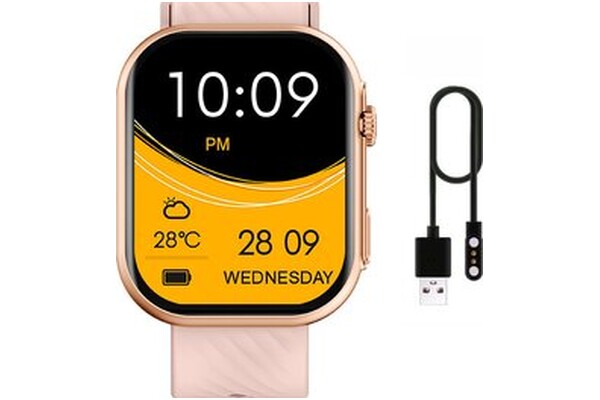 Smartwatch Manta Revo 2.01" różowo-złoty