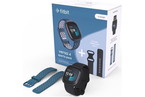Smartwatch FITBIT Versa 4 1.58" czarny