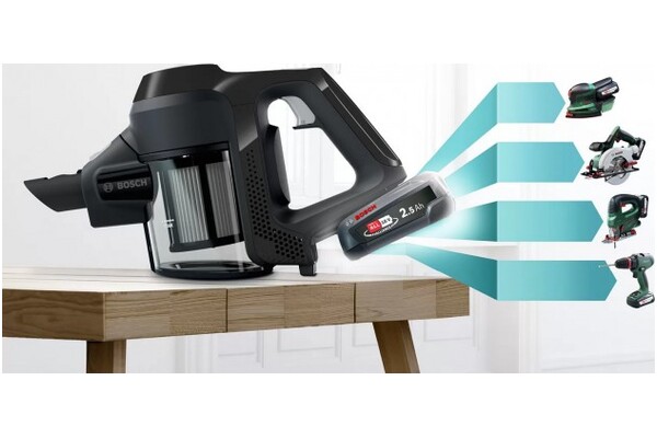Odkurzacz Bosch BBS611BSC pionowy bezworkowy czarny