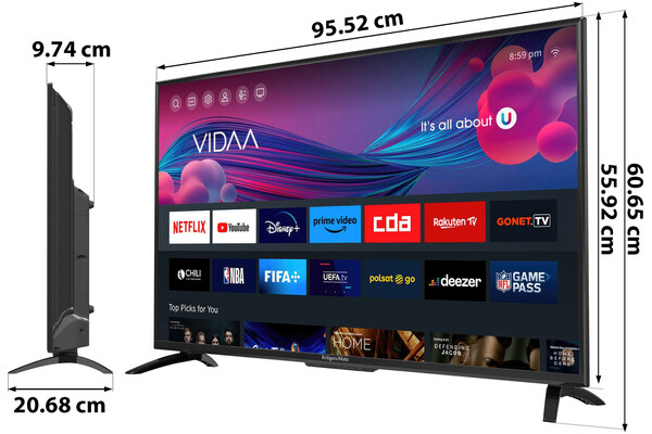 Telewizor Kruger&Matz KM0243FHD-V 43" Full HD