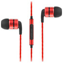 Słuchawki SoundMAGIC E80 Dokanałowe Przewodowe czarno-czerwony