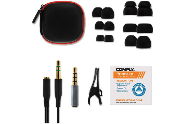 Słuchawki SoundMAGIC E80 Dokanałowe Przewodowe czarno-czerwony