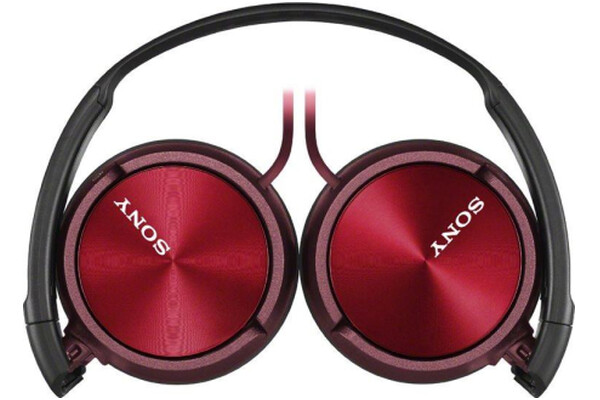 Słuchawki Sony MDRZX310 Nauszne Przewodowe czarno-czerwony