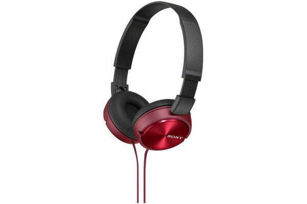 Słuchawki Sony MDRZX310 Nauszne Przewodowe czarno-czerwony
