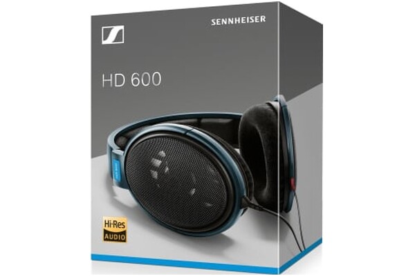Słuchawki Sennheiser HD600 Nauszne Przewodowe czarno-szary