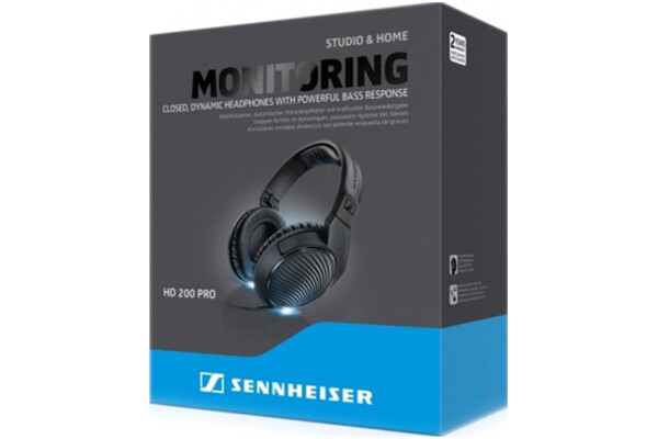 Słuchawki Sennheiser HD200 Nauszne Przewodowe czarny