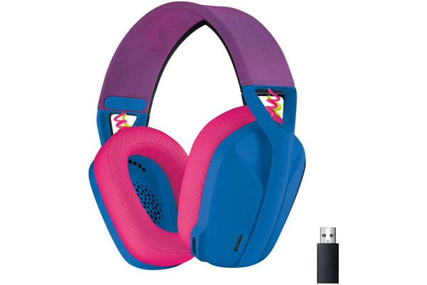 Słuchawki Logitech G435 Nauszne Bezprzewodowe niebiesko-różowy