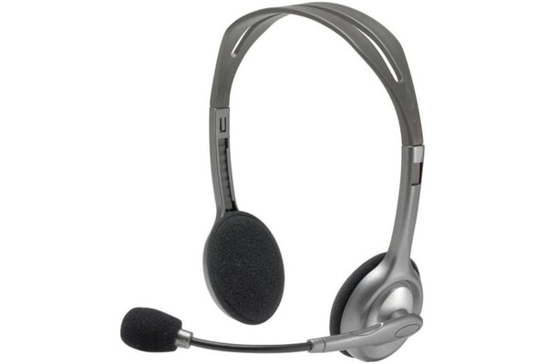 Słuchawki Logitech H110 Nauszne Przewodowe szary
