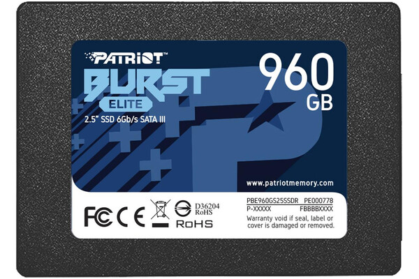 Dysk wewnętrzny Patriot Burst Elite SSD SATA (2.5") 960GB