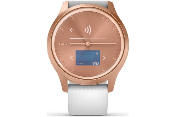 Smartwatch Garmin Vivomove Style 0.95" Różowo-biały
