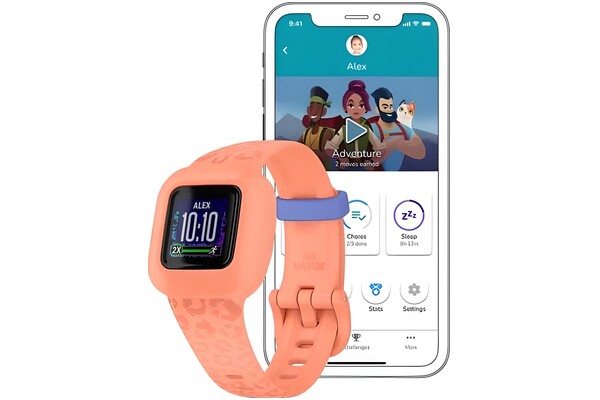 Smartwatch Garmin Vivofit Junior 3 0.78" pomarańczowy
