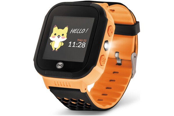 Smartwatch FOREVER KW200 Find Me 1.44" pomarańczowy