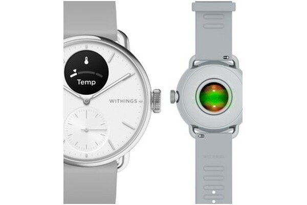 Smartwatch WITHINGS Scanwatch Scan 0.63" srebrny