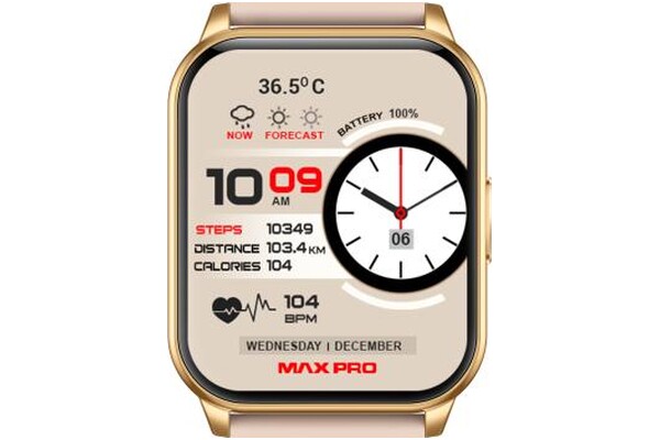 Smartwatch MaxCom FW25 Arsen Pro 1.96" złoty