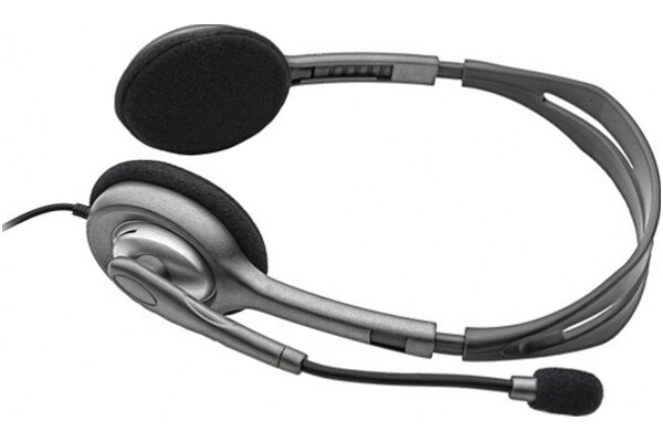 Słuchawki Logitech H111 Nauszne Przewodowe szaro-czarny