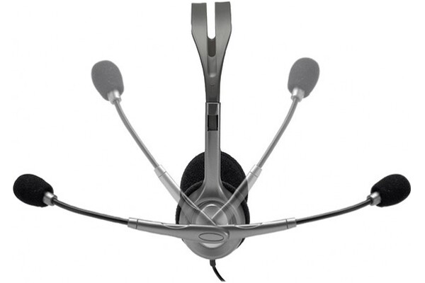 Słuchawki Logitech H111 Nauszne Przewodowe szaro-czarny