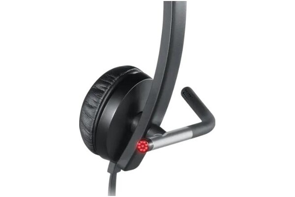 Słuchawki Logitech H650E Nauszne Przewodowe czarny
