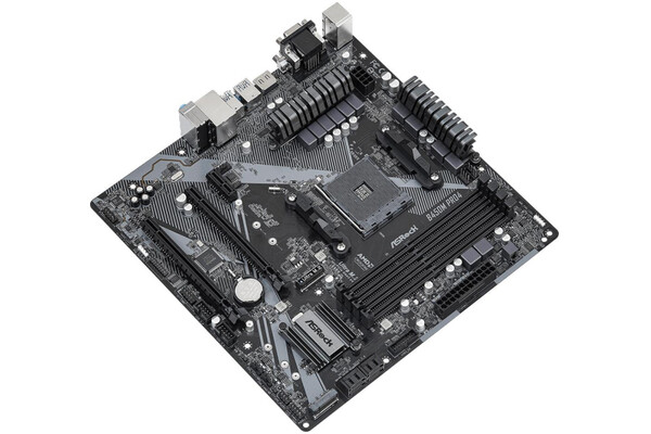 Płyta główna ASrock B450M Pro4 R2.0 Socket AM4 AMD B450 DDR4 miniATX