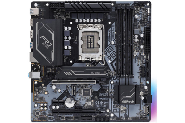 Płyta główna ASrock H670M Pro RS Socket 1700 Intel H670 DDR4 miniATX