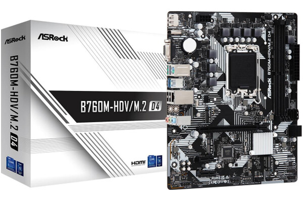 Płyta główna ASrock B760M HDV/M.2 Socket 1700 Intel B760 DDR4 miniATX