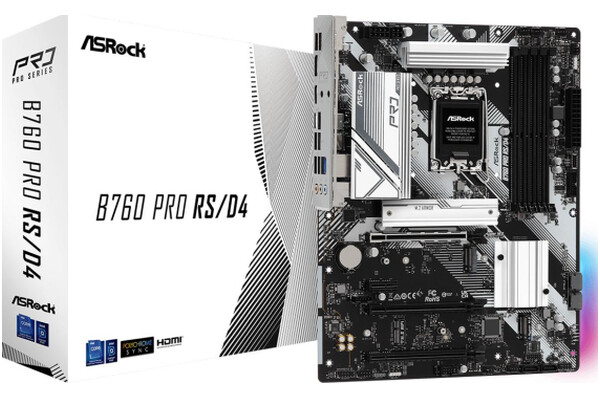 Płyta główna ASrock B760 Pro RS Socket 1700 Intel B760 DDR4 ATX