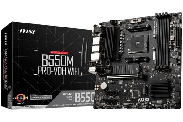 Płyta główna MSI B550M Pro-VDH WiFi Socket AM4 AMD B550 DDR4 miniATX