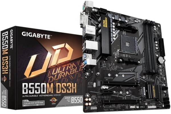 Płyta główna GIGABYTE B550MDS3H Socket AM4 AMD B550 DDR4 miniATX