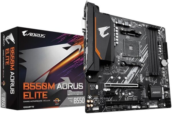 Płyta główna GIGABYTE B550M Aorus Elite Socket AM4 AMD B550 DDR4 miniATX