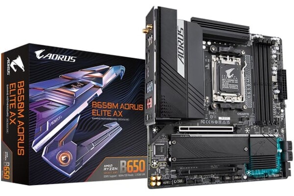 Płyta główna GIGABYTE B650M Aorus Elite AX Socket AM5 AMD B650 DDR5 miniATX