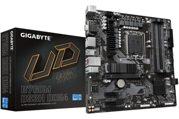 Płyta główna GIGABYTE B760MDS3H Socket 1700 Intel B760 DDR4 miniATX