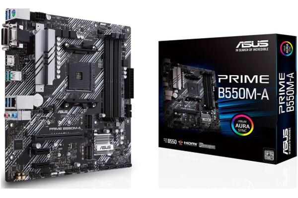 Płyta główna ASUS B550M-A Prime Socket AM4 AMD B550 DDR4 miniATX